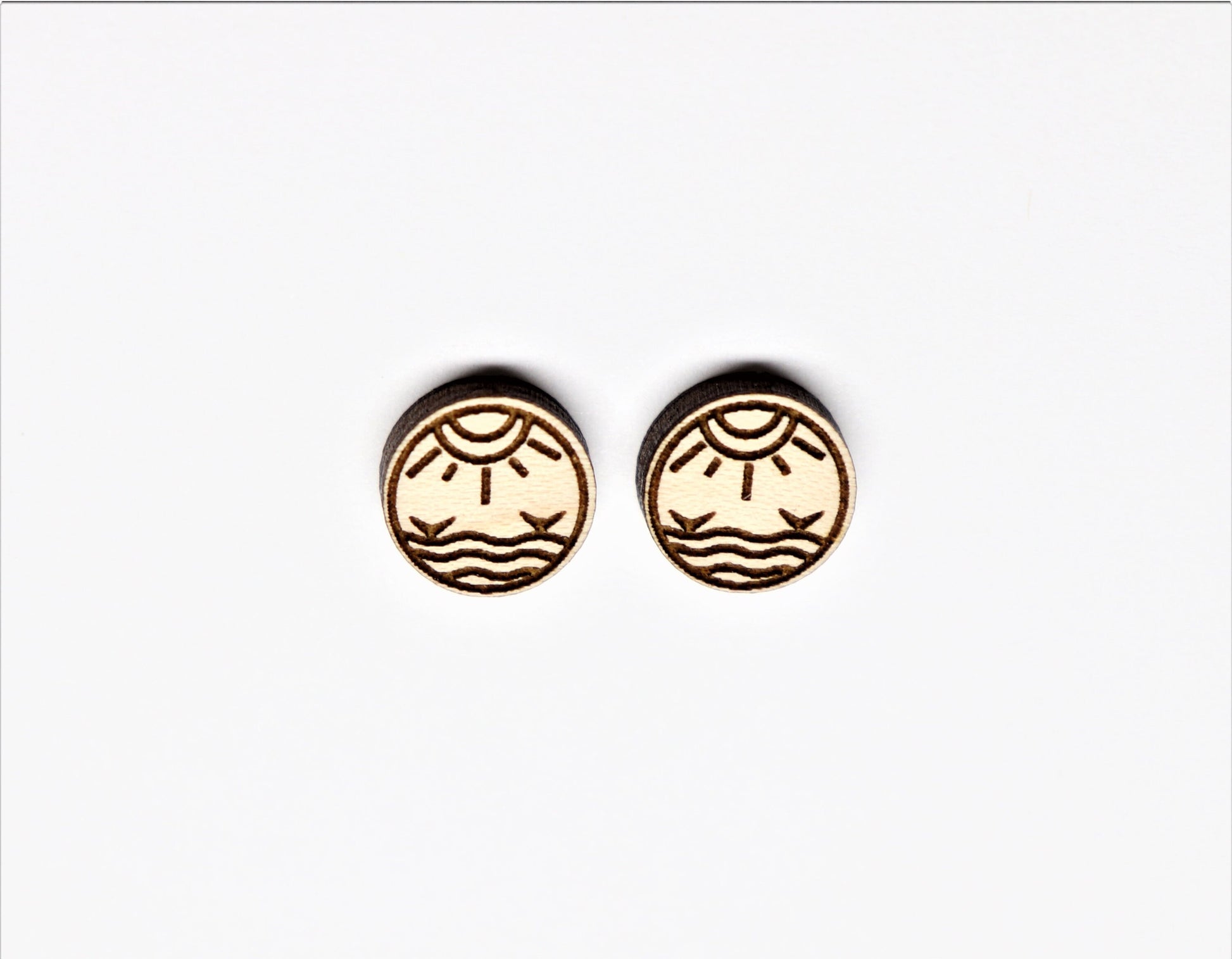 Wood earrings, wood studs, earring blanks