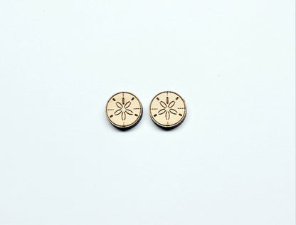 Wood earrings, wood studs, earring blanks