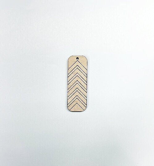 Rectangle wood earring blanks, wood cutouts, custom earrings