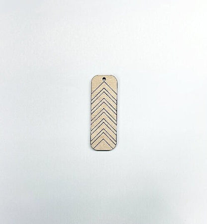 Rectangle wood earring blanks, wood cutouts, custom earrings