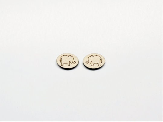 Elephant studs,  DIY earrings, sold per set