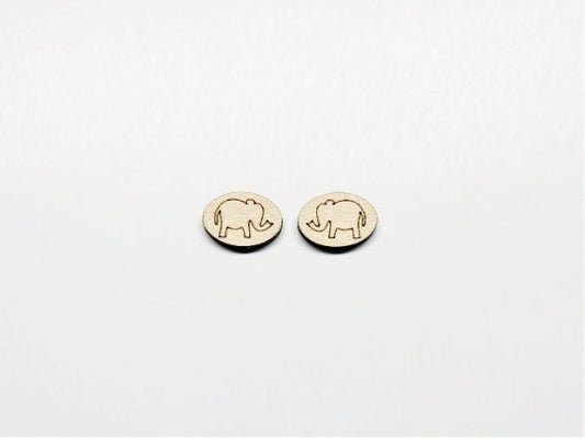 Elephant studs,  DIY earrings, sold per set