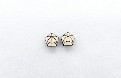 Wood stud blanks, wood cutouts, earring blanks