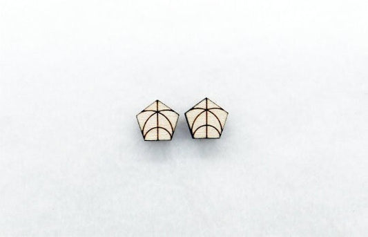 Wood stud blanks, wood cutouts, earring blanks