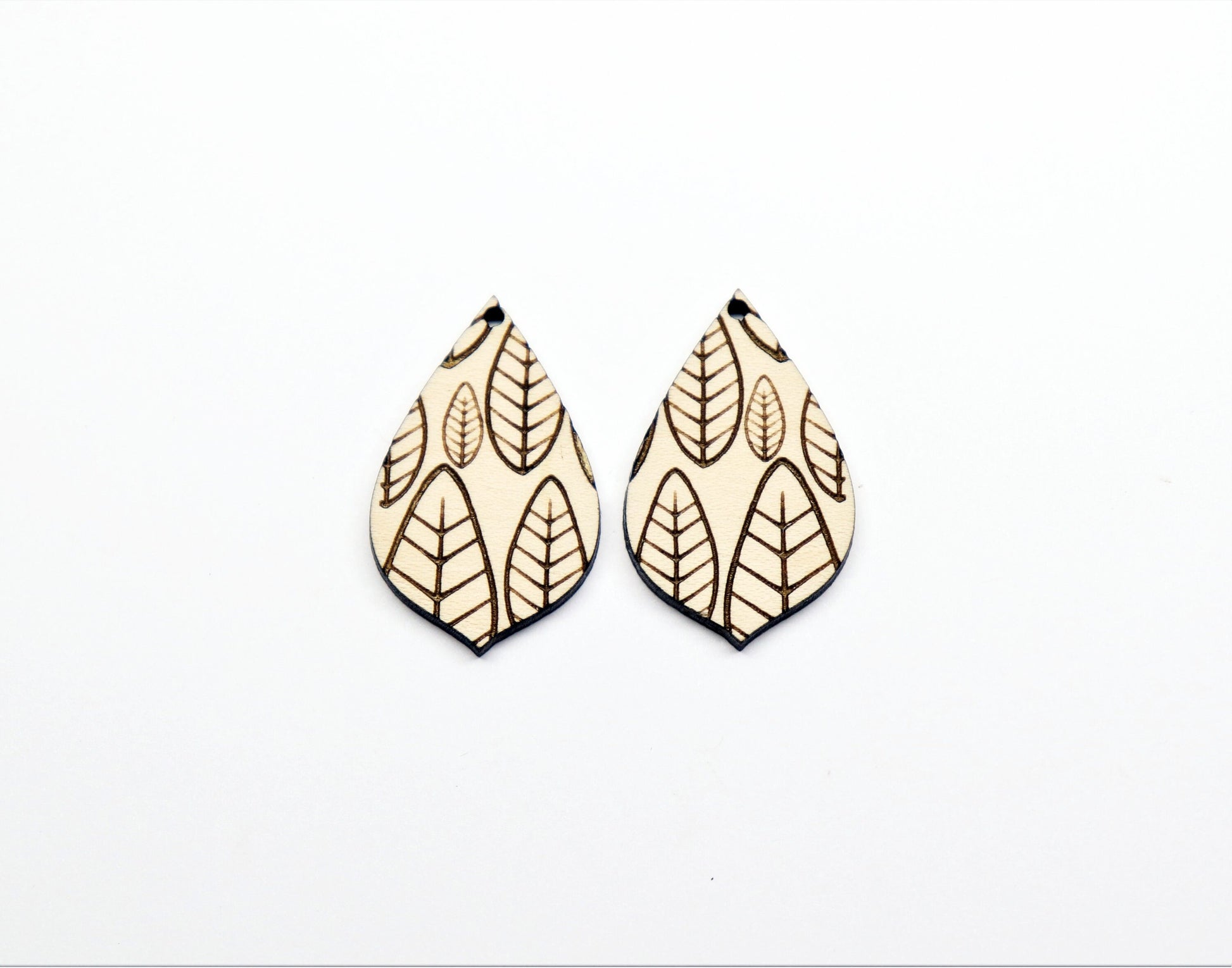 Leaf earrings, DIY earrings, earring blanks, sold per set