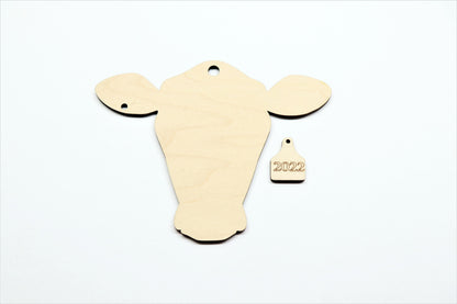 Cow ornament wood blanks, wood cutouts, cow cutouts