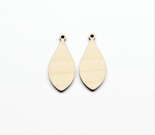 Plain earring blanks, wood earrings, earring blanks