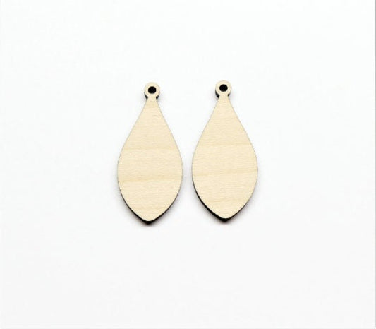 Plain earring blanks, wood earrings, earring blanks