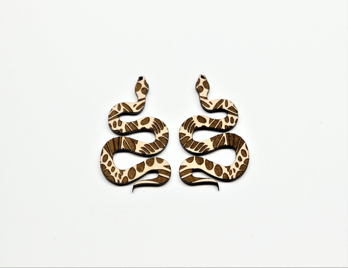 Snake earrings,  wood earring blanks, earring making