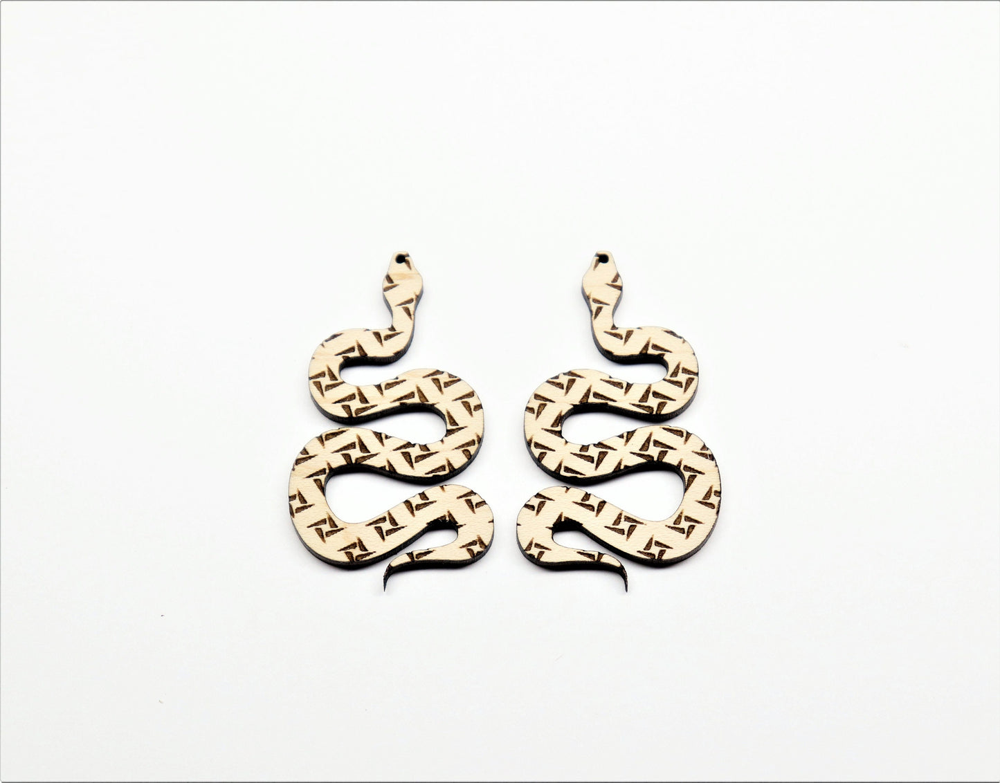 Snake earrings,  wood earring blanks, earring making