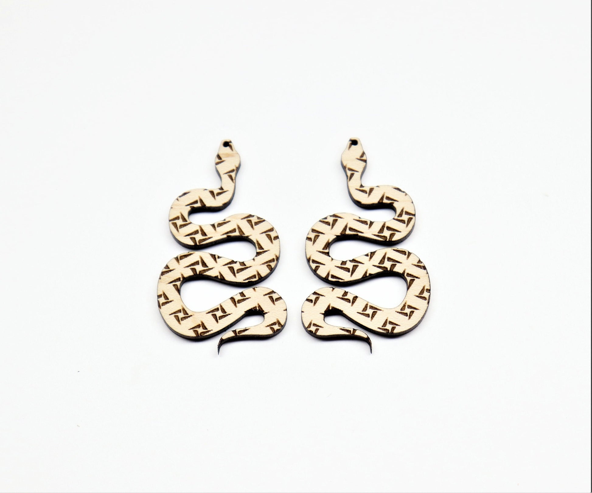 Snake earrings,  wood earring blanks, earring making