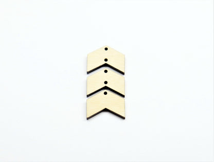 3 piece wood earring blanks, wood blanks