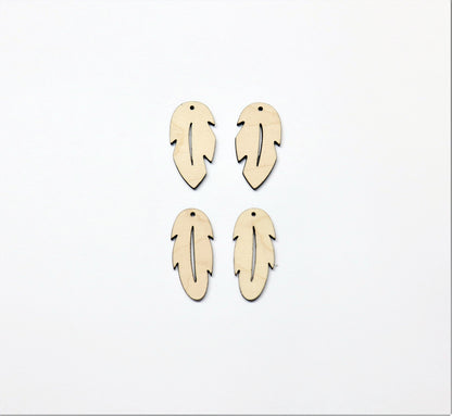 Feather blanks, wood cutouts, earring blanks