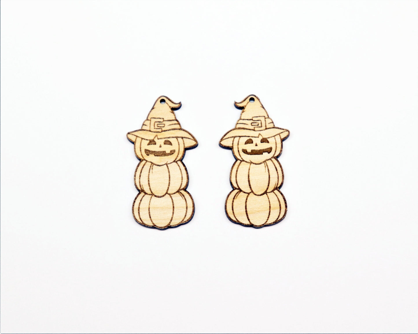 Pumpkin earring blanks, wood blanks, Halloween blanks