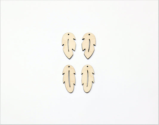 Feather blanks, wood cutouts, earring blanks