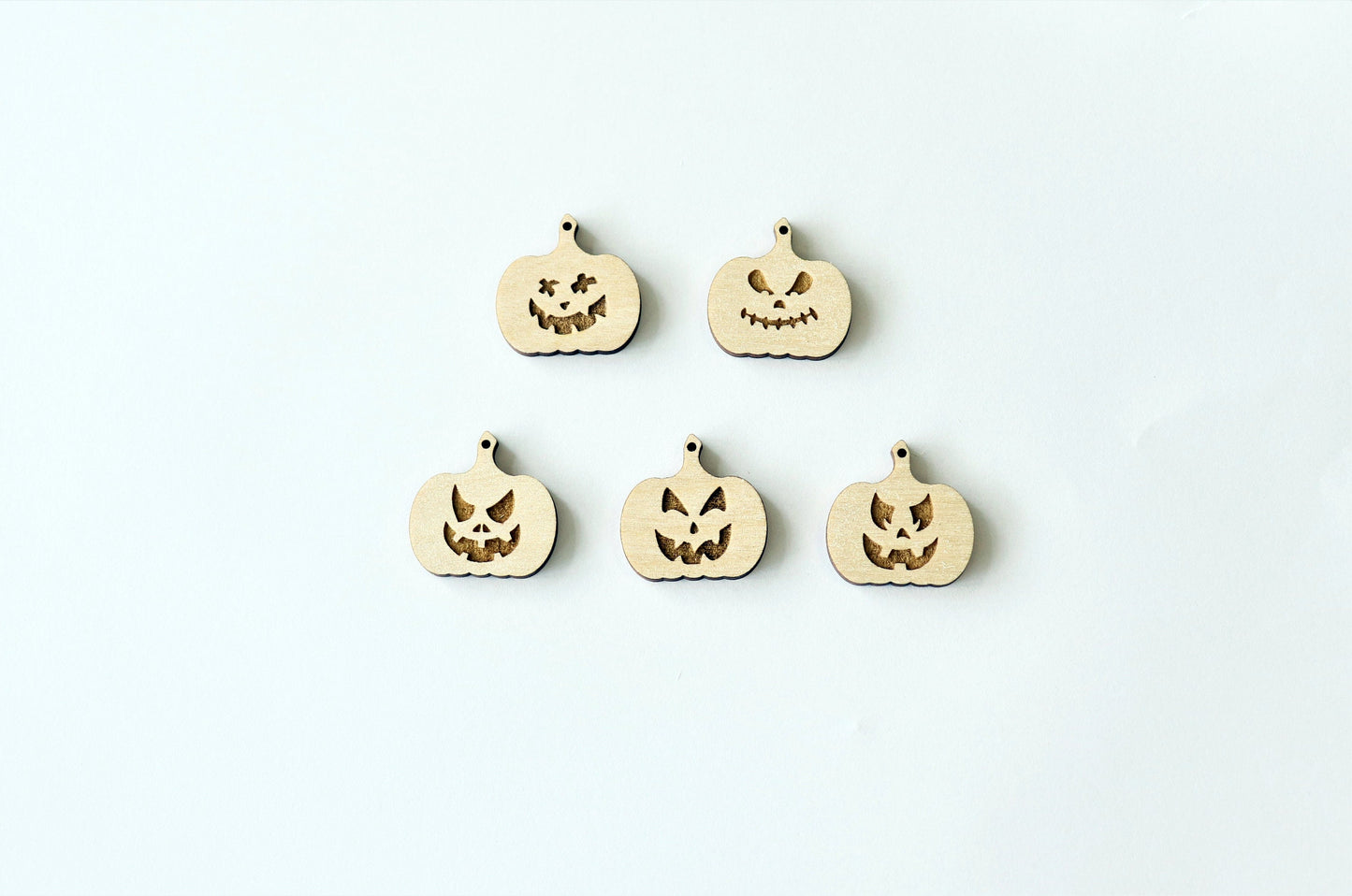 Pumpkin earring blanks, wood blanks