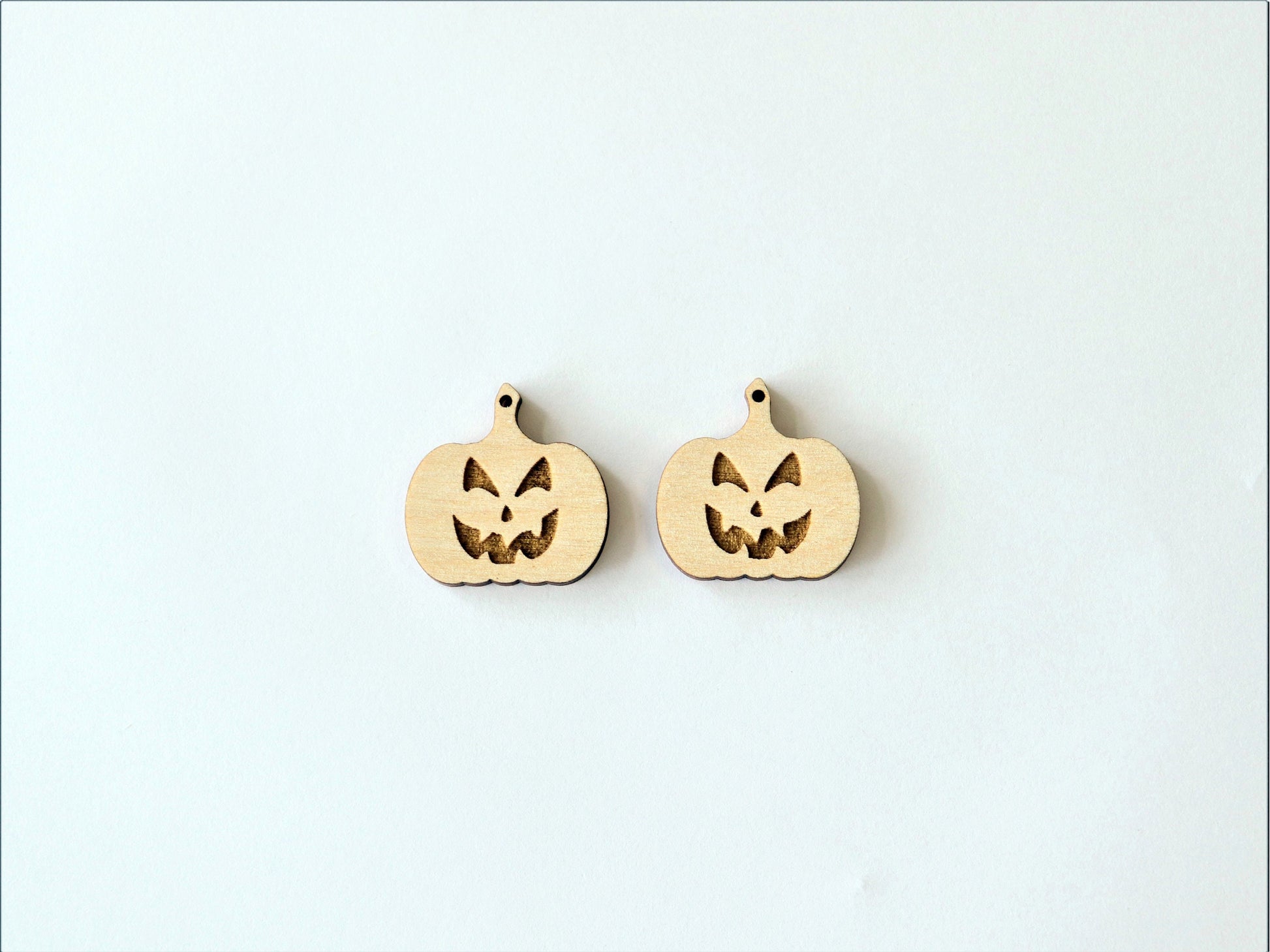 Pumpkin earring blanks, wood blanks