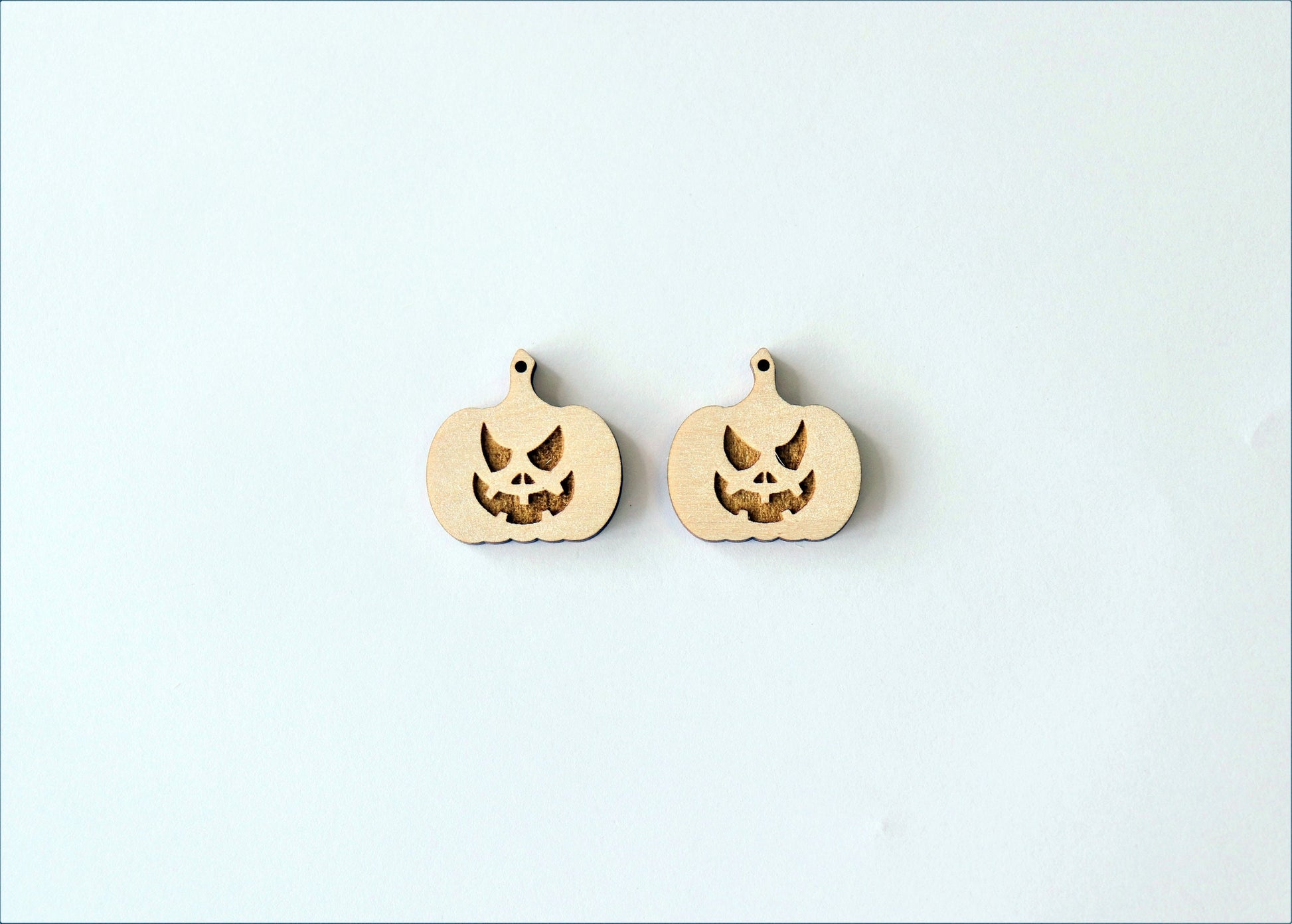 Pumpkin earring blanks, wood blanks