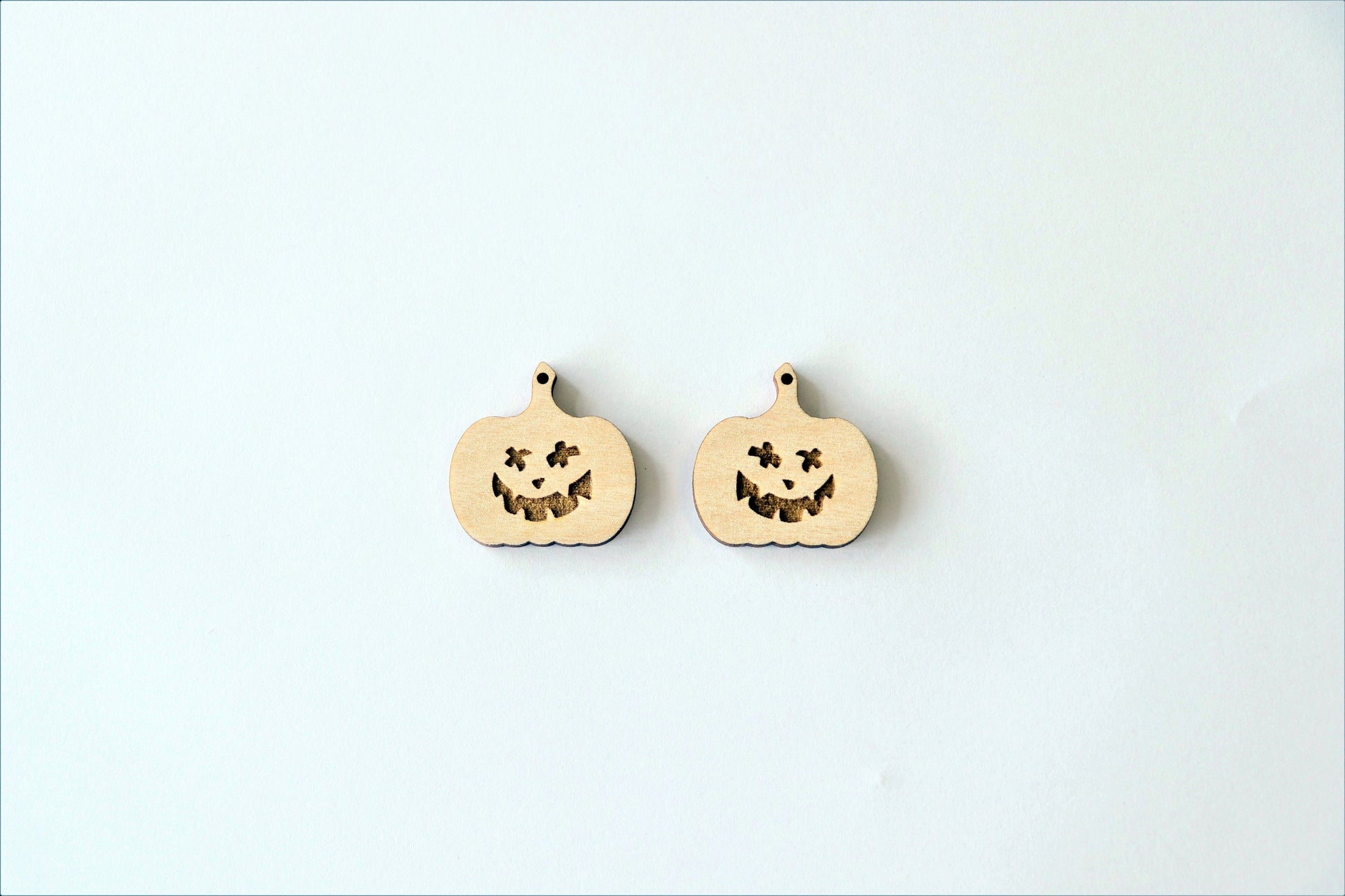 Pumpkin earring blanks, wood blanks