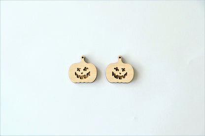 Pumpkin earring blanks, wood blanks