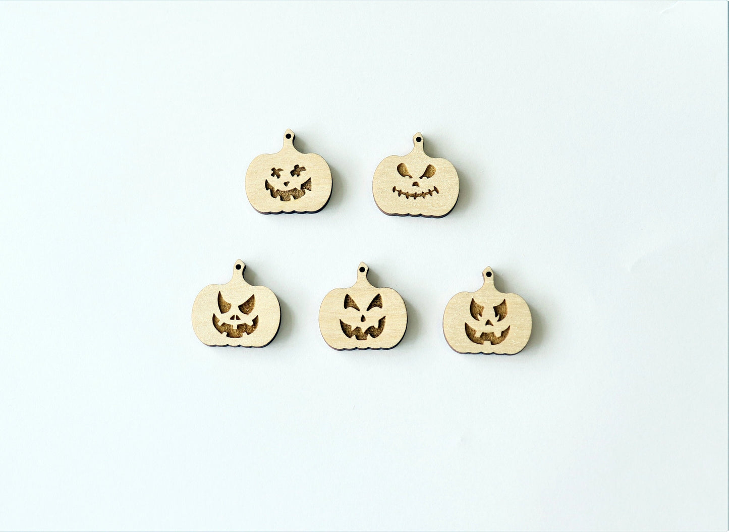 Pumpkin earring blanks, wood blanks