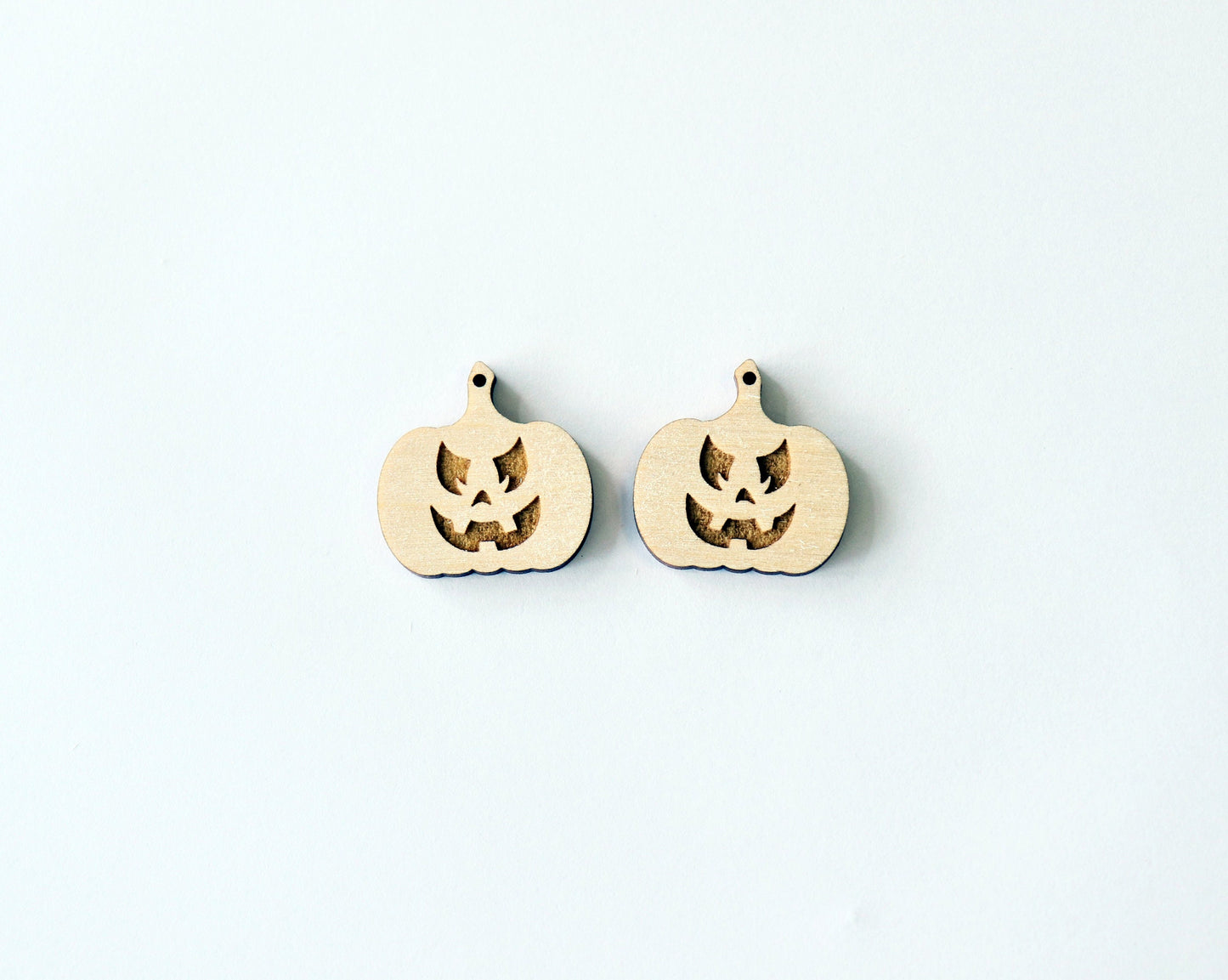 Pumpkin earring blanks, wood blanks