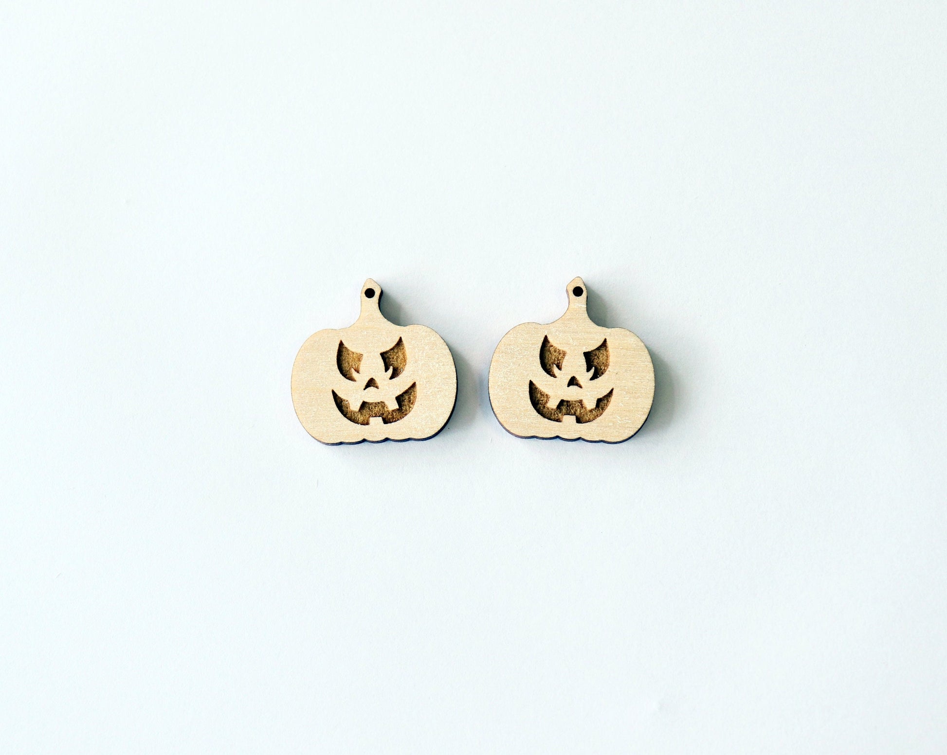 Pumpkin earring blanks, wood blanks