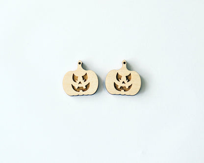 Pumpkin earring blanks, wood blanks