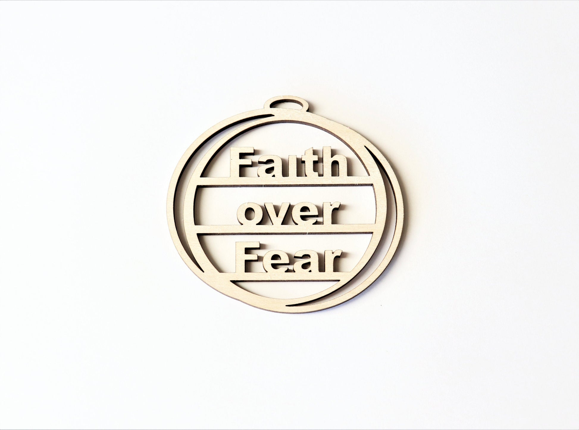 Faith car charm blank,  wood blanks, wood cutouts, faith over fear