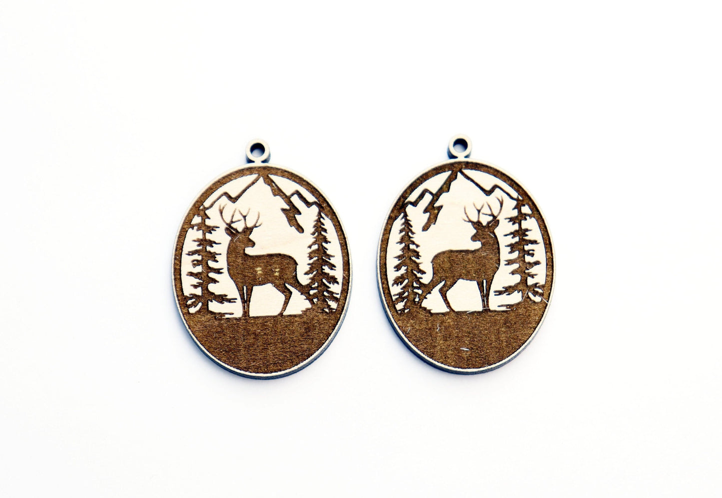 Deer earring blanks, wood blanks, earring blanks