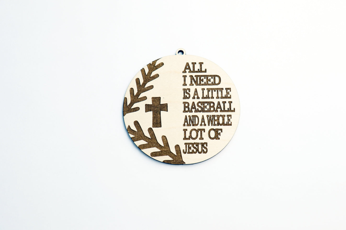 Baseball car charm,  wood blanks, wood cutouts, baseball cutouts