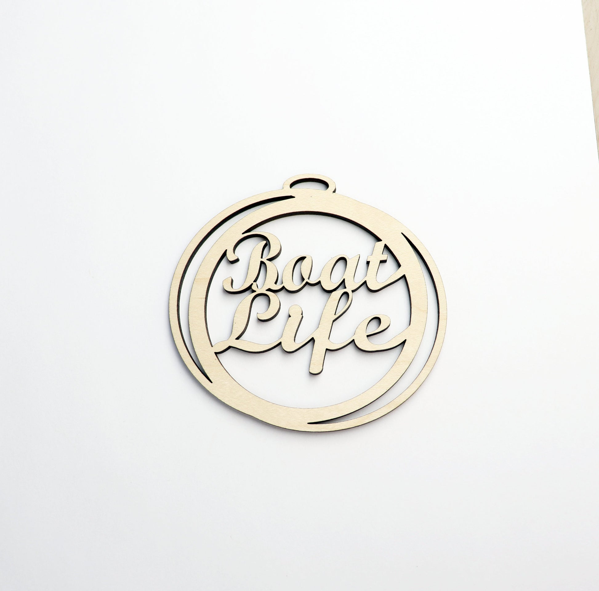 Boat life car charm blank,  wood blanks, wood cutouts, boat charm