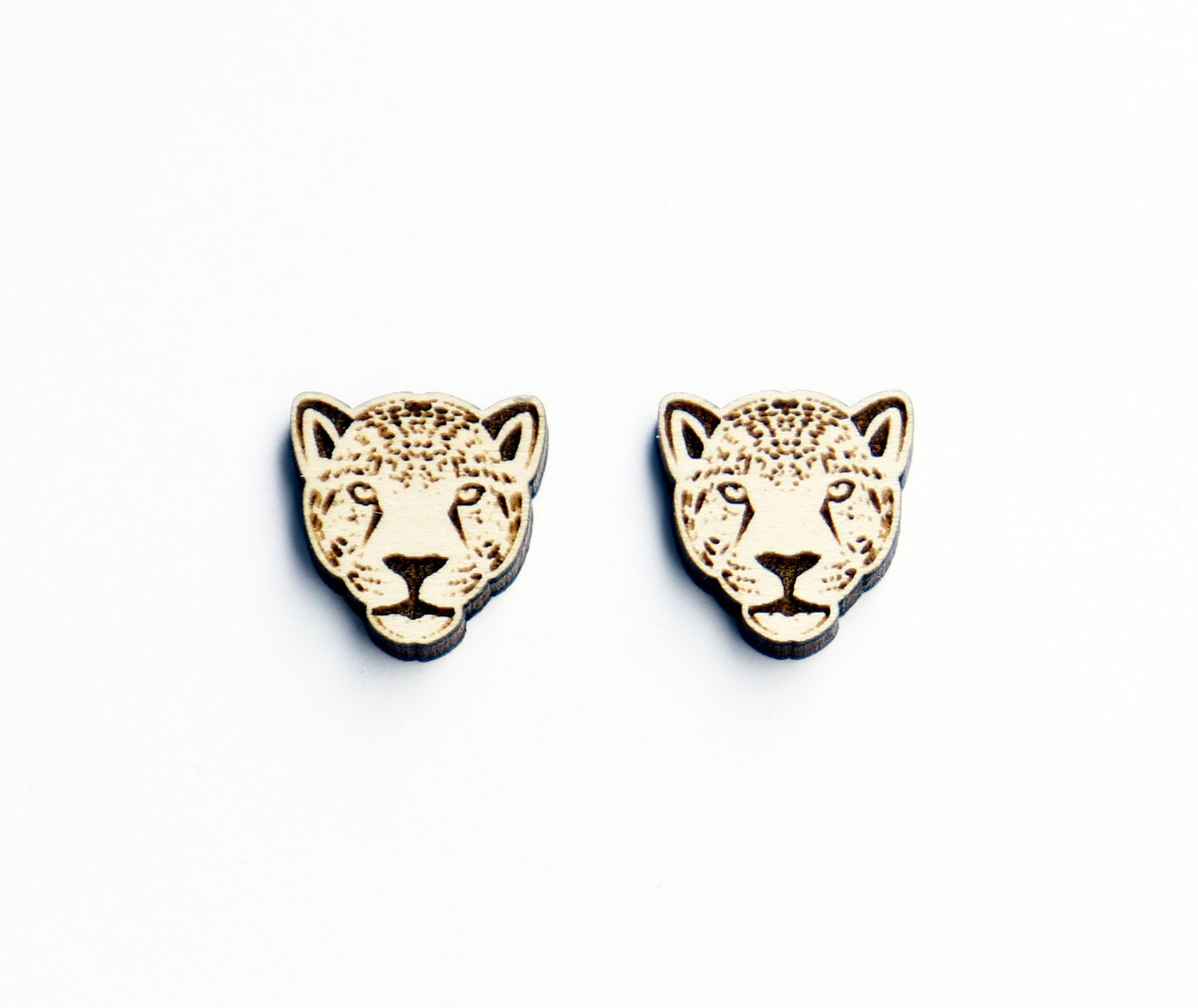 Jaguar stud blanks, wood earring blanks