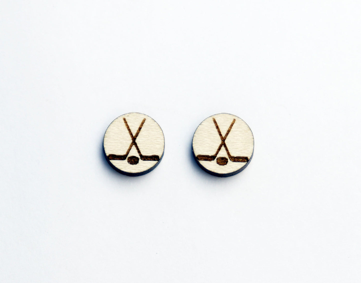 Hockey stud blanks, earring blanks, wood earrings