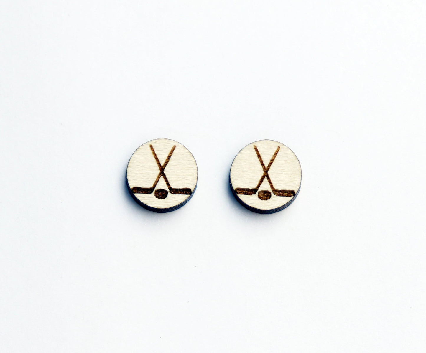 Hockey stud blanks, earring blanks, wood earrings