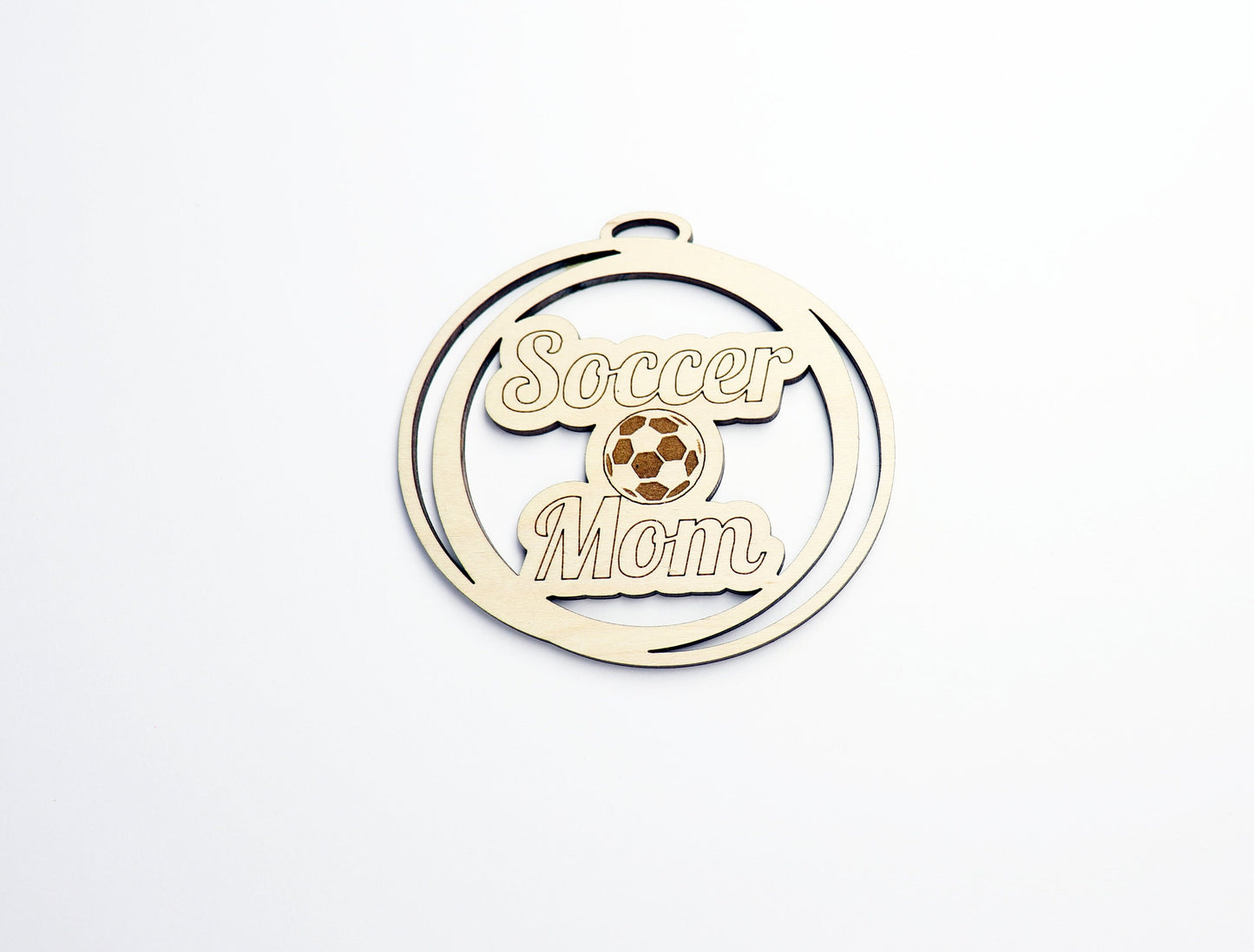 Soccer mom car charm,  wood blanks, wood cutouts, soccer cutouts