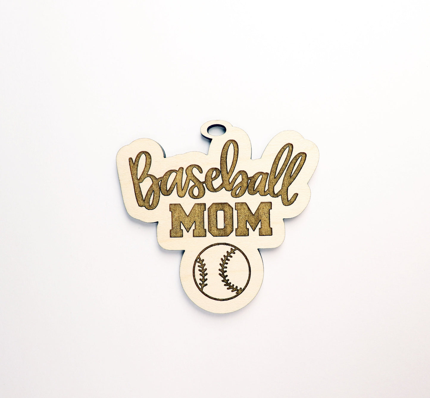 Baseball mom car charm, car charm blanks, wood blanks