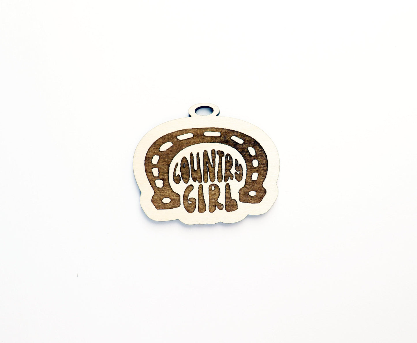 Country girl car charm,  wood blanks, wood cutouts, western cutouts