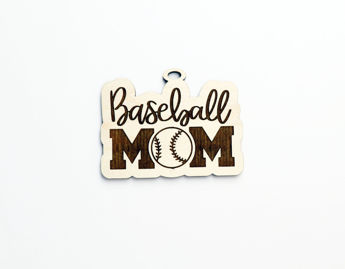 Baseball mom car charm, car charm blanks, wood blanks