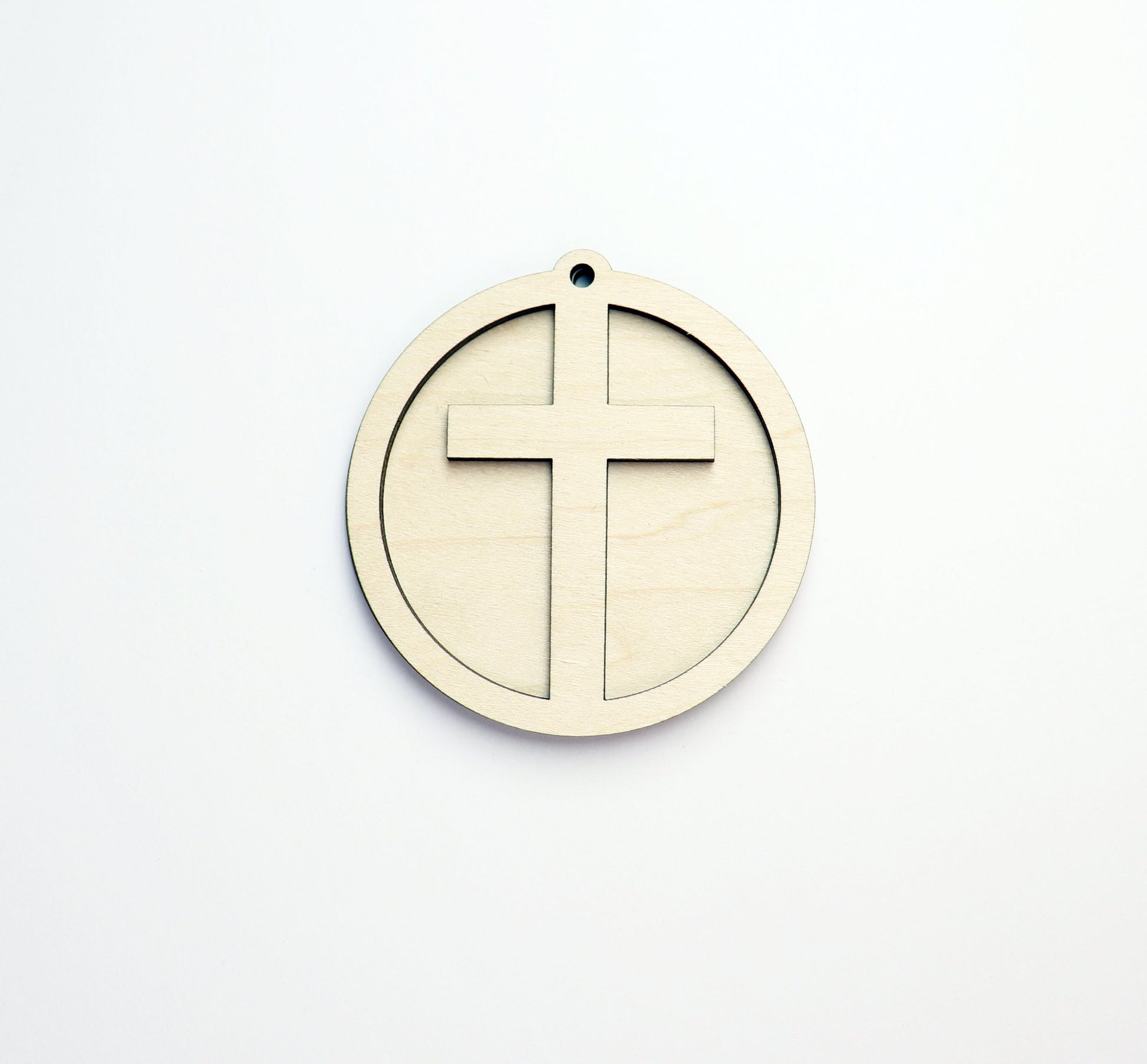 2 Piece Cross car charm,  wood blanks, wood cutouts