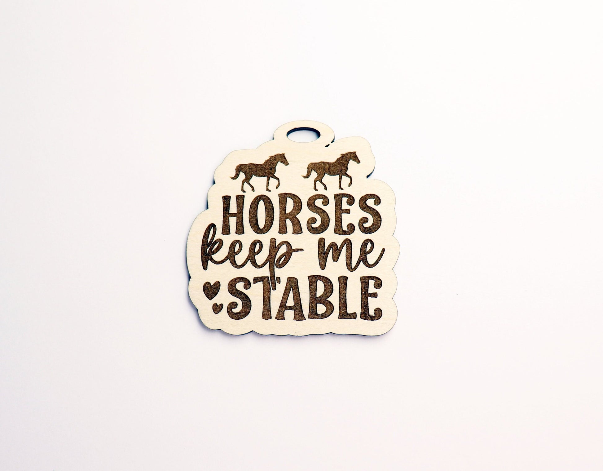 Horse car charm, car charm blanks, wood blanks