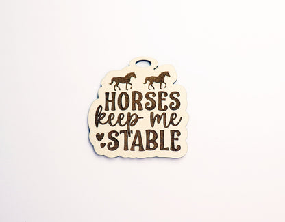 Horse car charm, car charm blanks, wood blanks