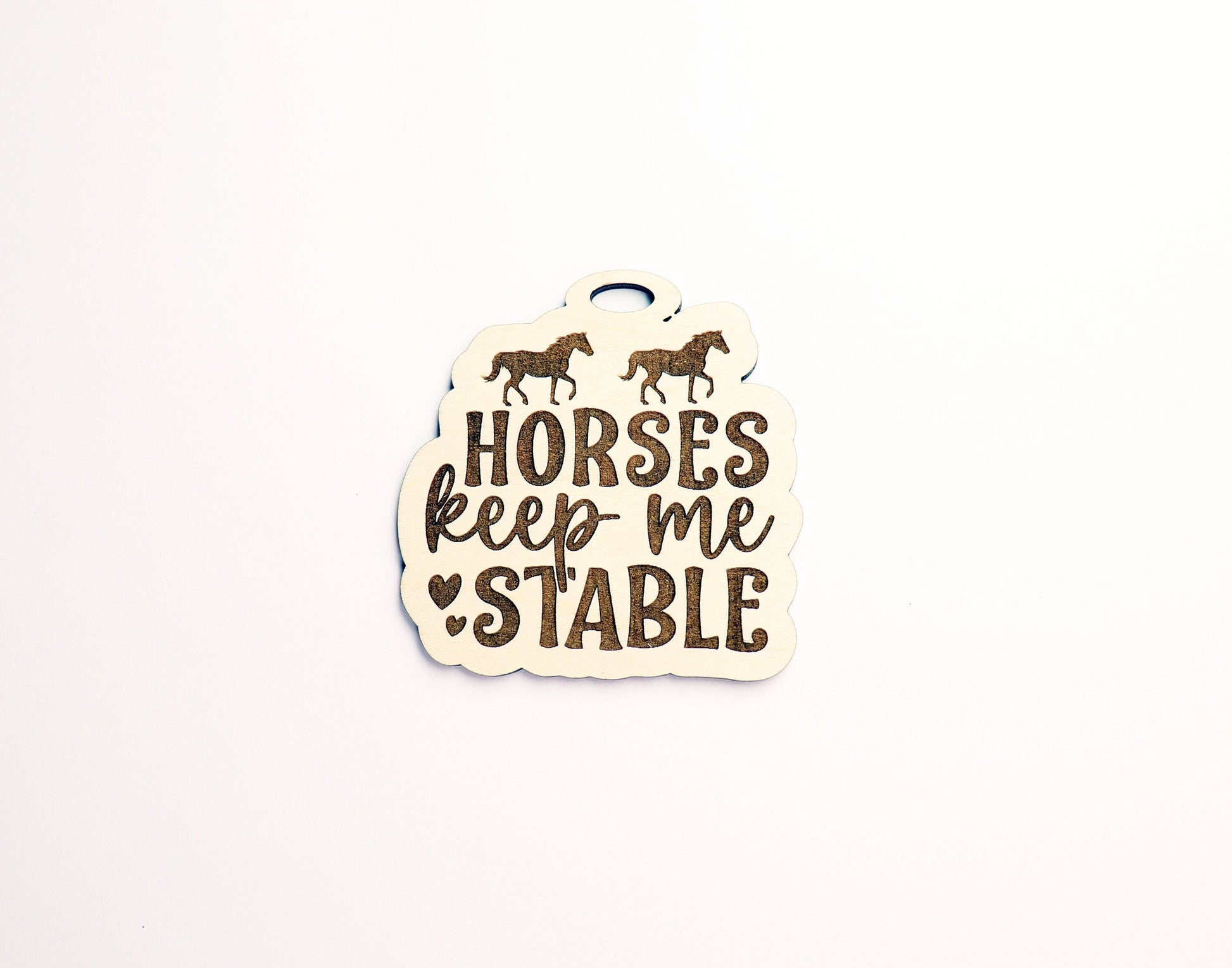 Horse car charm, car charm blanks, wood blanks