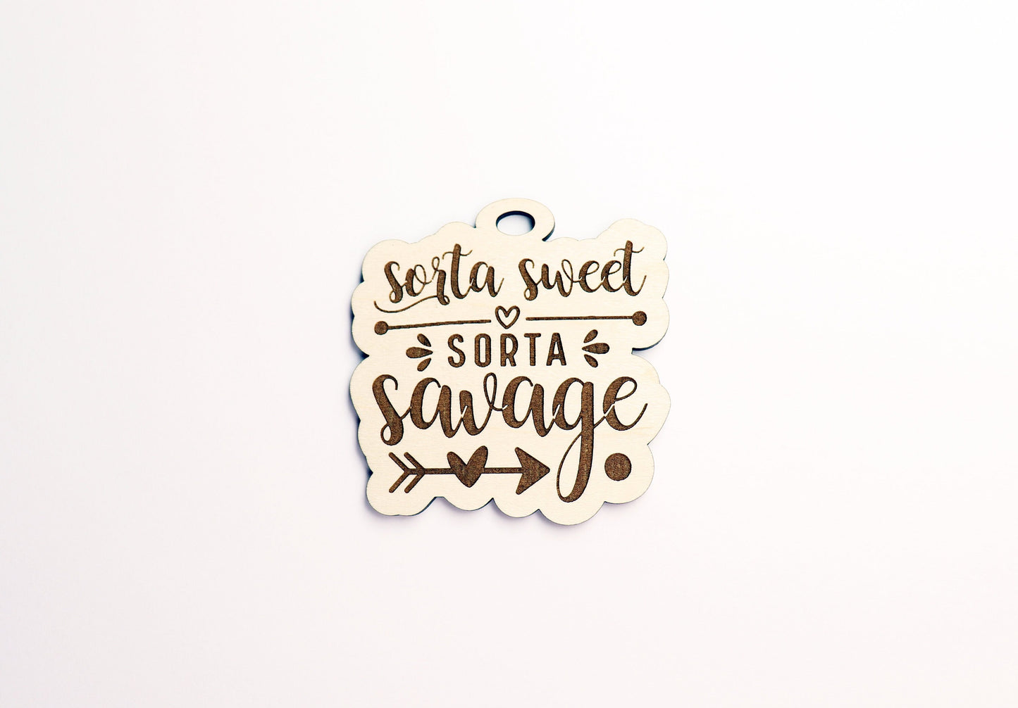 Savage Car charm blank,  wood blanks, wood cutouts