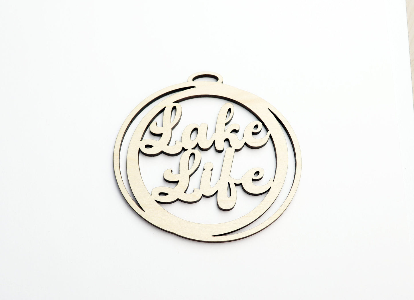 Lake life Car charm blank,  wood blanks, wood cutouts, lake charm