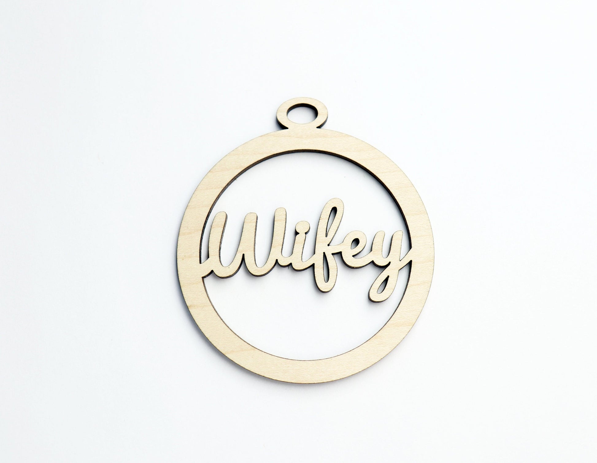 Wifey car charm blank,  wood blanks, wood cutouts, wifey charm