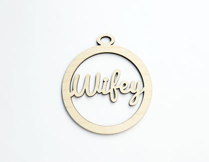 Wifey car charm blank,  wood blanks, wood cutouts, wifey charm