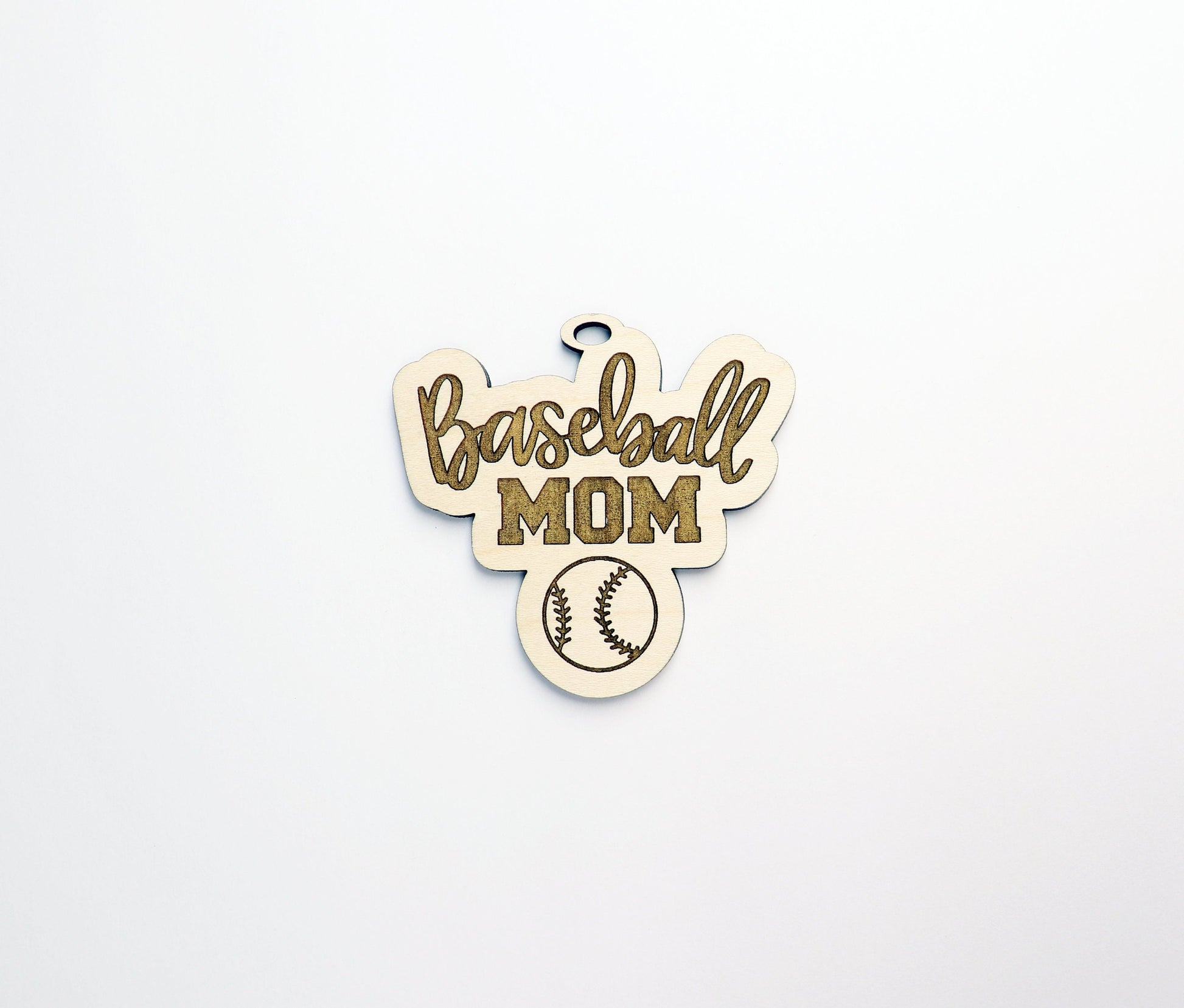 Baseball mom car charm, car charm blanks, wood blanks