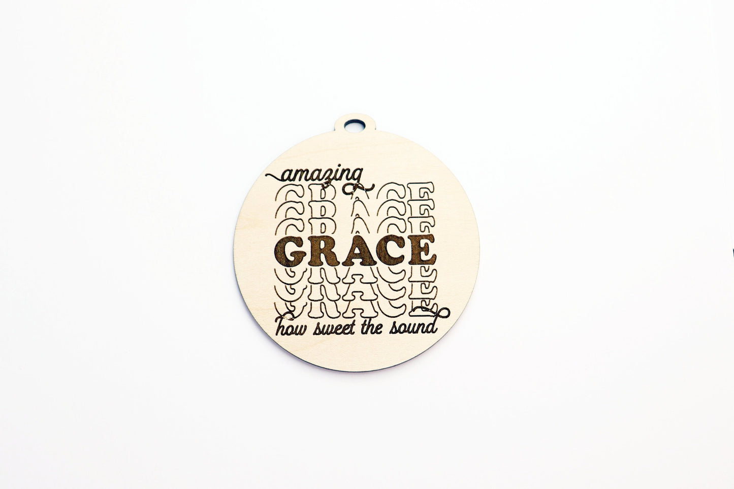 Amazing Grace charm blank,  wood blanks, wood cutouts