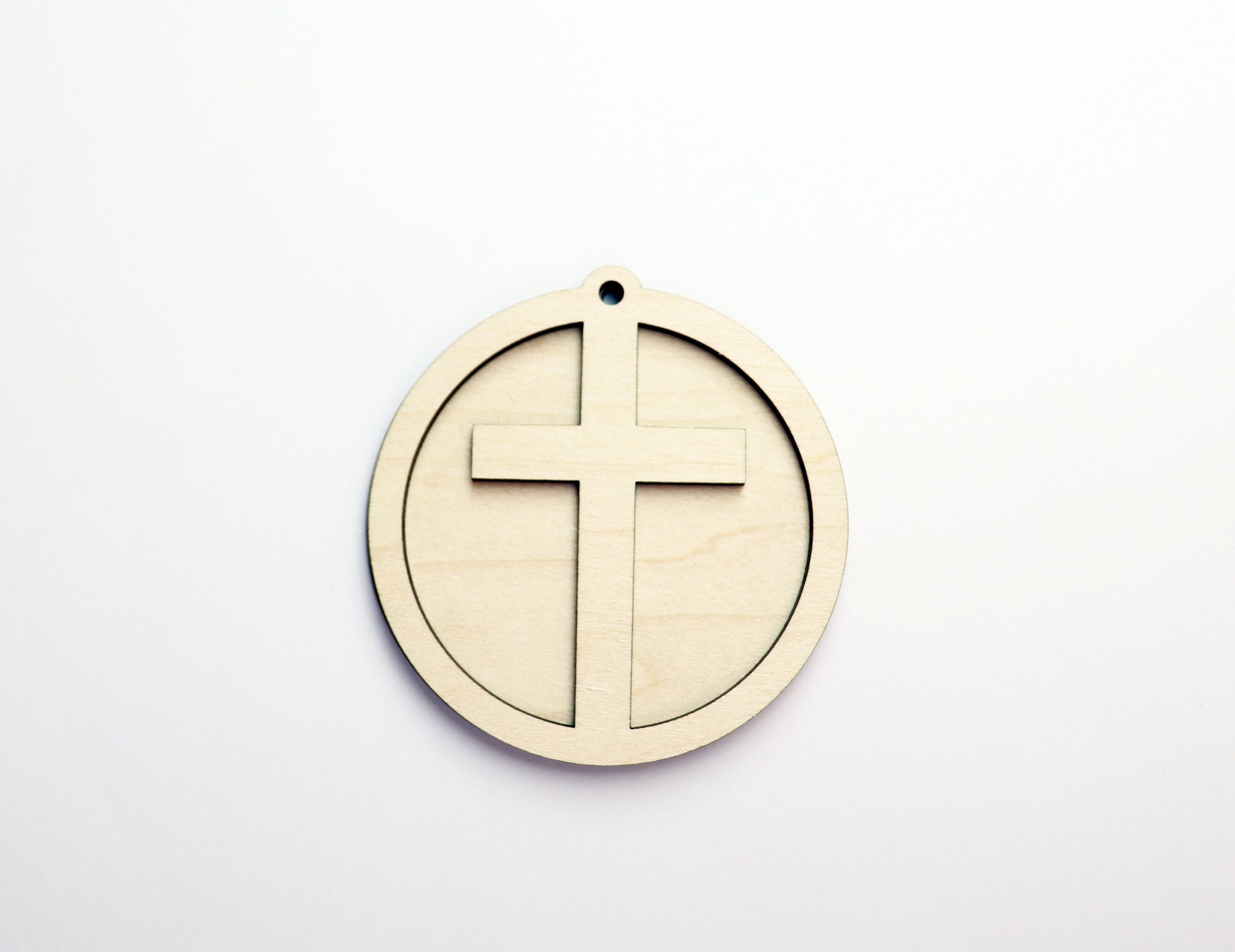 2 Piece Cross car charm,  wood blanks, wood cutouts